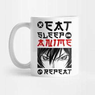 EAT SLEEP ANIME REPEAT Mug